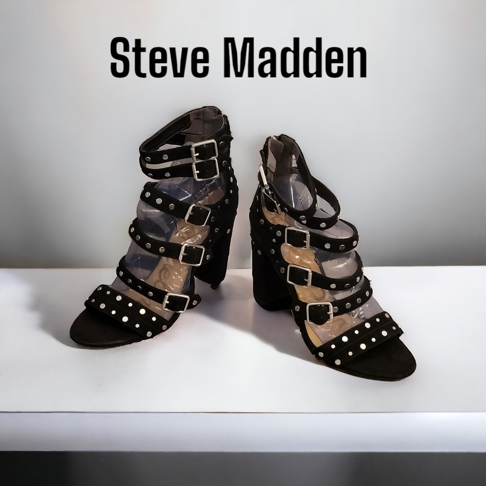 Sam Edelman York black studded sandals size 9